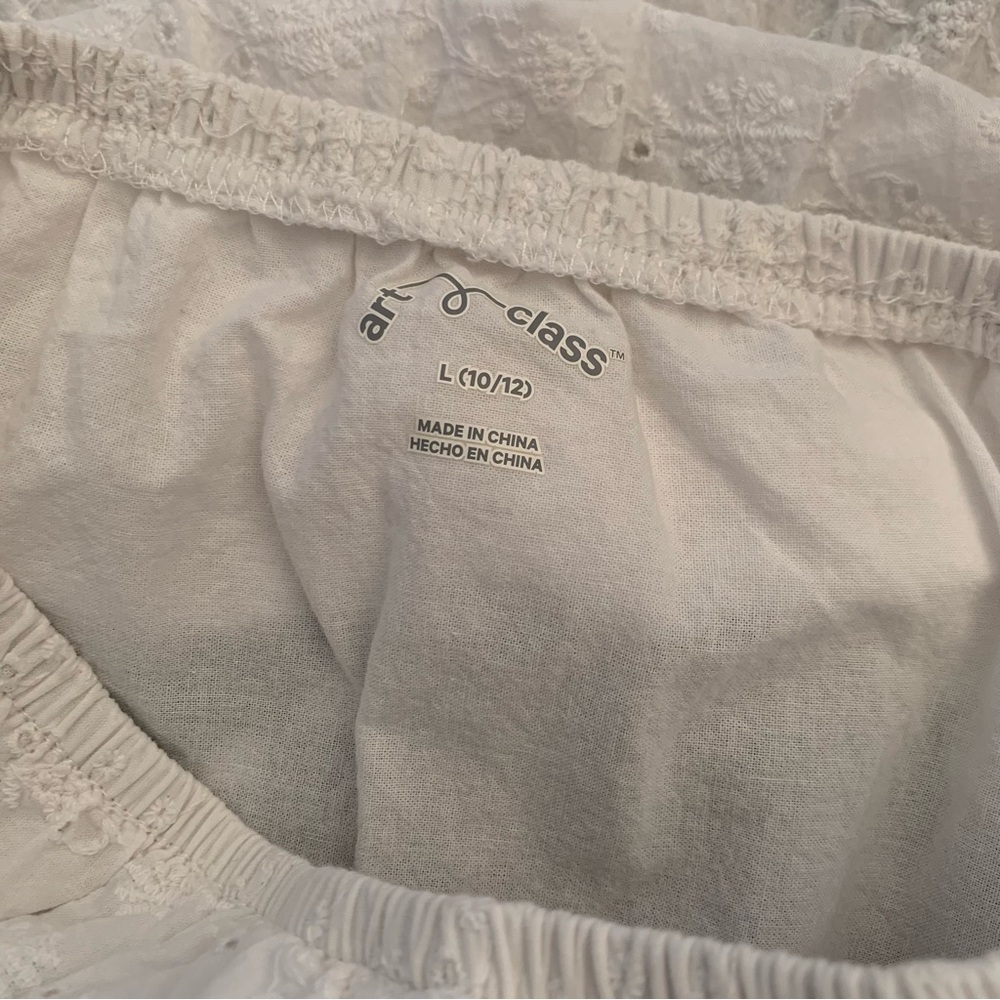 White Eyelet Mini Skirt - Picture 5 of 5